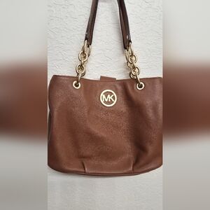 Michael Kors Fulton Chain Leather Tote